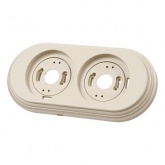 Рамка TDM Виви 2 поста слоновая кость (бежевый)