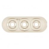 Рамка TDM Виви 3 поста слоновая кость (бежевый)