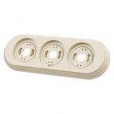 Рамка TDM Виви 3 поста слоновая кость (бежевый)