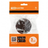 Накладной выключатель поворотный 1-клавишный TDM Виви проходной с ручкой (бантик) 10А коричневый