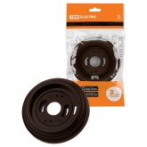 Рамка TDM Виви 1 пост коричневая