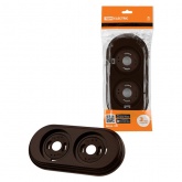 Рамка TDM Виви 2 поста коричневая