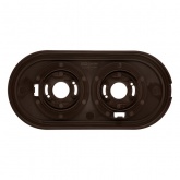 Рамка TDM Виви 2 поста коричневая