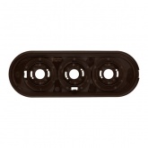 Рамка TDM Виви 3 поста коричневая