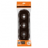 Рамка TDM Виви 3 поста коричневая