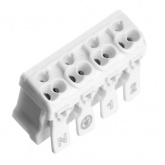 Клемма монтажная Stekker 4 х (0,5-2,5) для фазных проводников LD294-4004