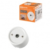 Накладная розетка TV оконечная TDM Болонь фарфор белый