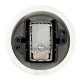 Накладная розетка TV оконечная TDM Болонь фарфор белый