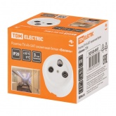 Накладная розетка TV-R-SAT проходная TDM Болонь фарфор белый