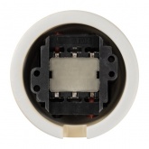 Накладной выключатель 2-клавишный TDM Болонь с ручкой (бантик) 10А фарфор слоновая кость (бежевый)