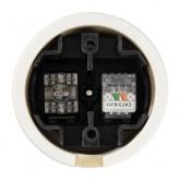 Накладная розетка RJ11+RJ45 двойная TDM Болонь фарфор слоновая кость (бежевый)