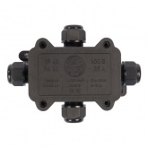 Коробка распределительная Fortisflex герметичная MG Box S-4 4 выхода 400В черный IP68