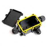 Коробка распаячная Stekker LD523 140х78х36 водонепроницаемая 3 выхода 450В черная IP68