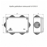 Коробка уравнивания потенциалов Промрукав 120х80х50 мм ОП с шиной на 8 зажимов