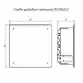 Коробка уравнивания потенциалов Промрукав 100х100х45 мм СП с шиной на 8 зажимов в полые стены