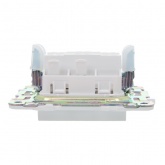 Переключатель перекрестный одноклавишный ИЭК SKANDY SK-V03W 10А арктический белый