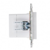 Розетка для зарядки ИЭК SKANDY SK-R14W USB A+С 3,1А арктический белый