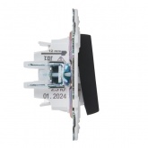 Переключатель перекрестный одноклавишный ИЭК SKANDY SK-V03Bl 10А черный