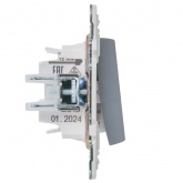 Переключатель перекрестный одноклавишный ИЭК SKANDY SK-V03Gr 10А серый