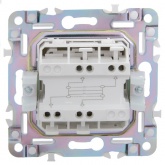 Переключатель перекрестный одноклавишный ИЭК SKANDY SK-V03Gr 10А серый