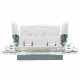 Переключатель перекрестный одноклавишный ИЭК SKANDY SK-V03Gr 10А серый