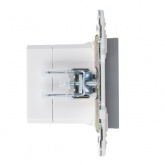 Розетка для зарядки ИЭК SKANDY SK-R13Gr USB A+С 18Вт серый