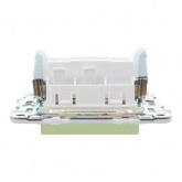 Переключатель перекрестный одноклавишный ИЭК SKANDY SK-V03M 10А мятный