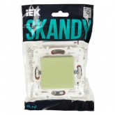 Переключатель перекрестный одноклавишный ИЭК SKANDY SK-V03M 10А мятный