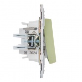 Переключатель перекрестный одноклавишный ИЭК SKANDY SK-V03M 10А мятный