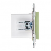 Розетка для зарядки ИЭК SKANDY SK-R14M USB A+С 3,1А мятный