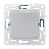 Переключатель перекрестный одноклавишный ИЭК SKANDY SK-V03S 10А серебряный