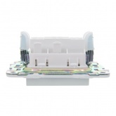 Переключатель перекрестный одноклавишный ИЭК SKANDY SK-V03S 10А серебряный