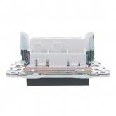 Переключатель перекрестный одноклавишный ИЭК SKANDY SK-V03T 10А титан