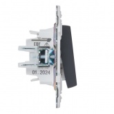 Переключатель перекрестный одноклавишный ИЭК SKANDY SK-V03T 10А титан