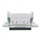 Переключатель перекрестный одноклавишный ИЭК SKANDY SK-V03G 10А графит