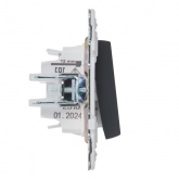 Переключатель перекрестный одноклавишный ИЭК SKANDY SK-V03G 10А графит