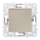 Переключатель перекрестный одноклавишный ИЭК SKANDY SK-V03Sa 10А песочный