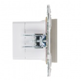 Розетка для зарядки ИЭК SKANDY SK-R13Sa USB A+С 18Вт песочный