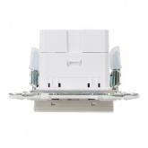 Розетка для зарядки ИЭК SKANDY SK-R13Sa USB A+С 18Вт песочный