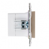 Розетка для зарядки ИЭК SKANDY SK-R14Sa USB A+С 3,1А песочный