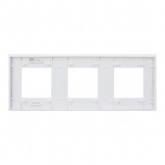 Рамка 3 поста ИЭК SKANDY SK-F23W стекло арктический белый