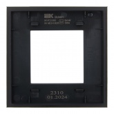 Рамка 1 пост ИЭК SKANDY SK-F21Bl стекло черный