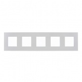 Рамка 5 постов ИЭК SKANDY SK-F35S металл серебряный