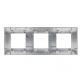 Рамка 3 поста ИЭК SKANDY SK-F33N металл никель