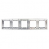 Рамка 5 постов ИЭК SKANDY SK-F35N металл никель