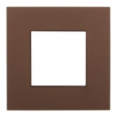 Рамка 1 пост ИЭК SKANDY SK-F31Br металл шоколад