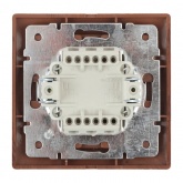 Переключатель Intro 10А 250В IP20 Plano, венге 1-103-10