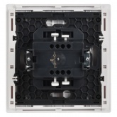 Выключатель кнопочный одноклавишный ИЭК FORTE&PIANO FP210 10А белый