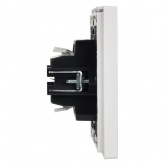 Выключатель кнопочный одноклавишный ИЭК FORTE&PIANO FP210 10А белый