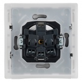 Розетка с заземлением ИЭК FORTE&PIANO FP221 16А шторки крышка винтовой зажим IP44 белый